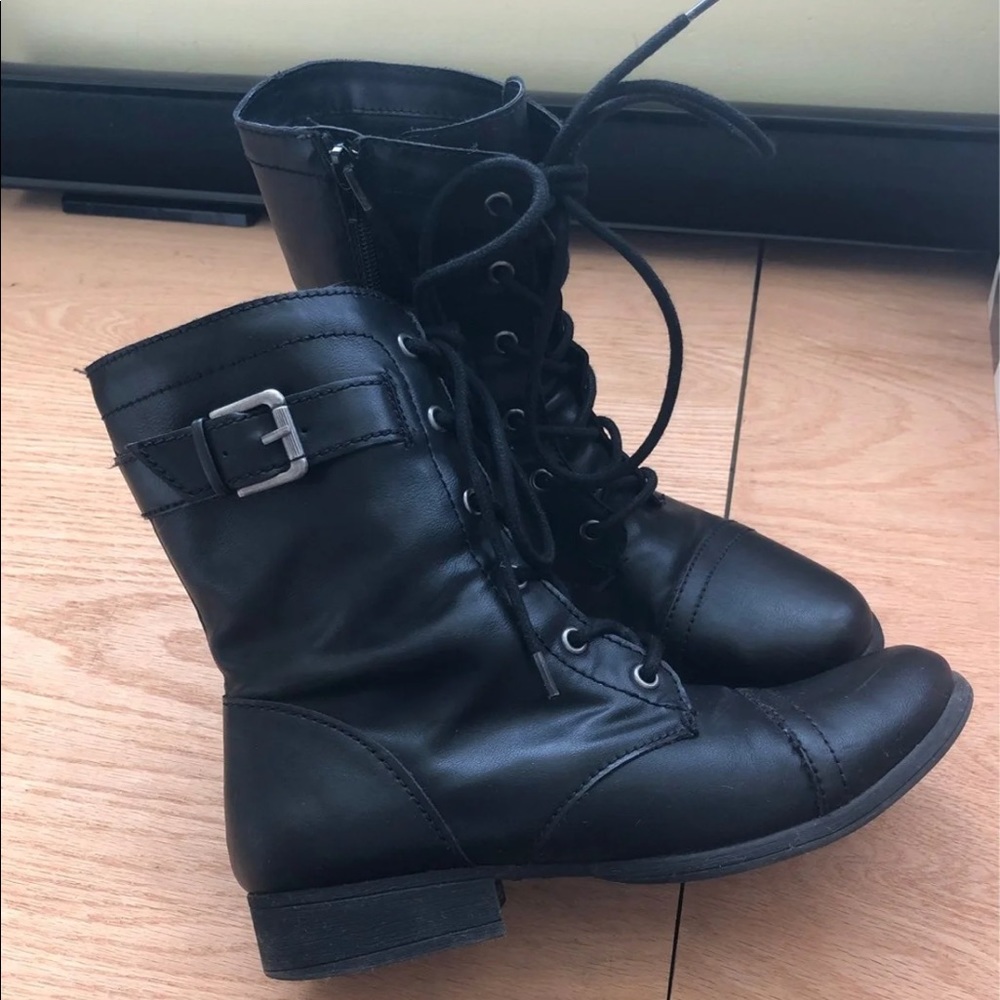 Black Combat boots